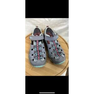 Merrell Women Size 5 Blue Gray  Water Hiking Shoe Select Grip Sandal